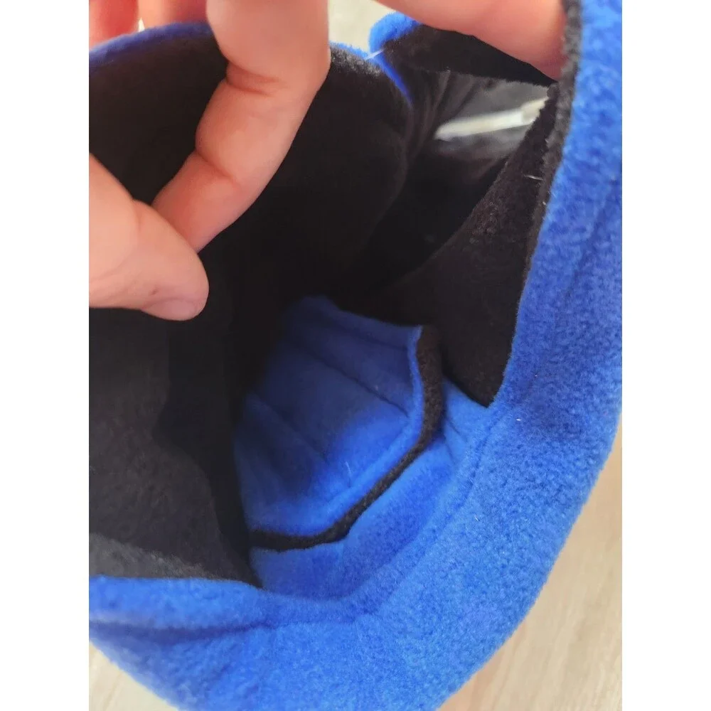 NWT Pet Supplies Plus Dog Coat Jacket Large Blue Black Fleece Warm Collared